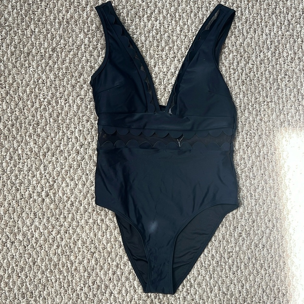 Black One Piece Bathing suit